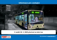 Změna času – přechod na letní čas