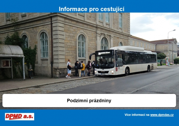Podzimní prázdniny a jízdní řády