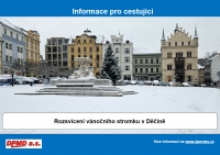 Rozsvícení vánočního stromku v Děčíně